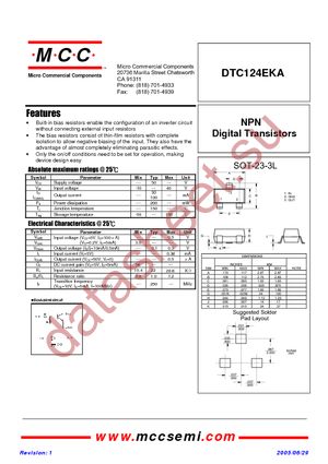 DTC124EKA-TP datasheet  